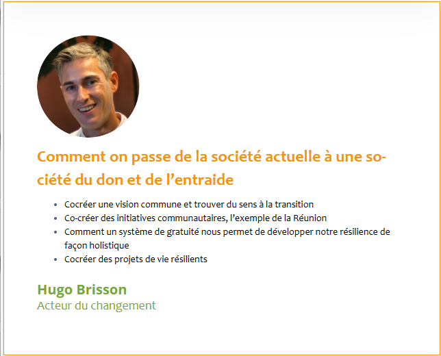Hugo Brisson conférence au sommet de la résilience
